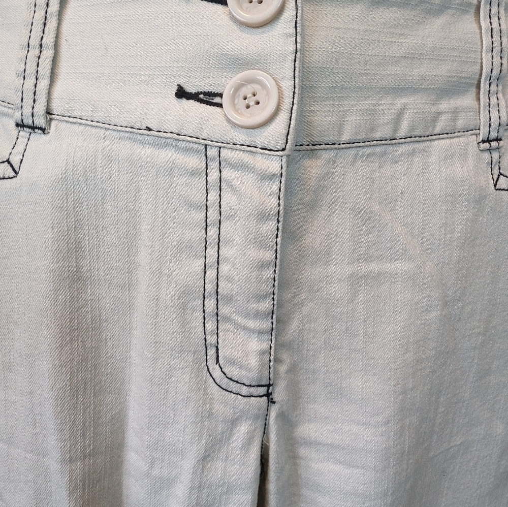 International Concepts Summer Cream White Pants SZ 6 - Picture 8 of 12